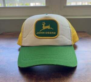 John Deere Nothing Runs Like A Deere Mesh Snapback Trucker Hat